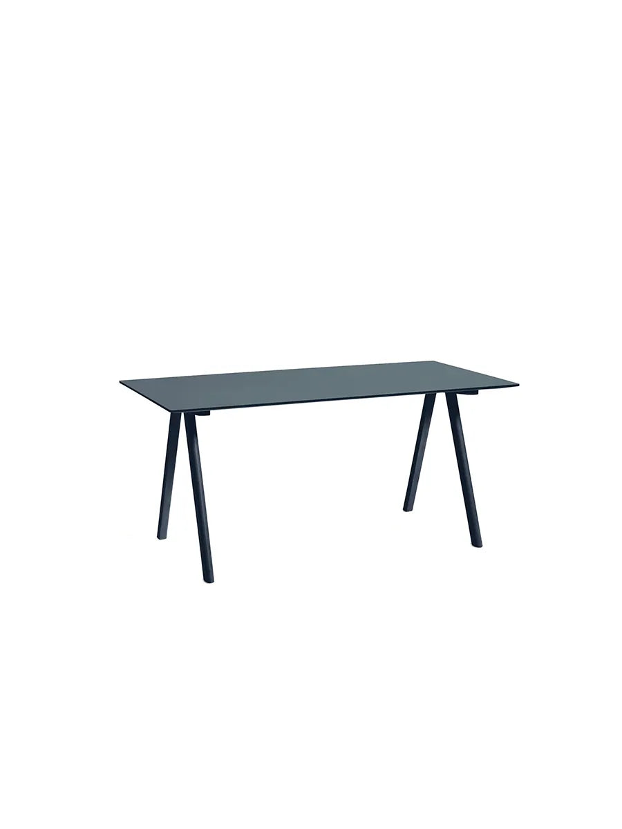 CPH10 Skrivebord, 160 cm fra Hay - Smokey Blue linoleum / Deep Blue lakeret eg - Jacobsen Plus