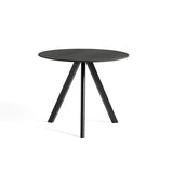 Copenhague CPH20 Bord, Ø90 cm fra Hay - Sort eg / Sort laminat - Jacobsen Plus