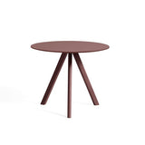 Copenhague CPH20 Bord, Ø90 cm fra Hay - Bordeaux eg / Burgundy linoleum - Jacobsen Plus