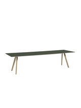 CPH30 bord, 300 cm fra Hay - Grøn linoleum / Lakeret eg / L: 300 x B: 90 x H: 74 cm - Jacobsen Plus
