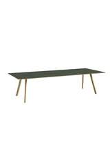 CPH30 bord, 300 cm fra Hay - Grøn linoleum / Lakeret eg / L: 300 x B: 120 x H: 74 cm - Jacobsen Plus