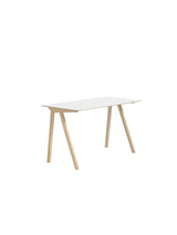 CPH90 Skrivebord, 130 cm fra Hay - Hvid laminat / Lakeret eg - Jacobsen Plus