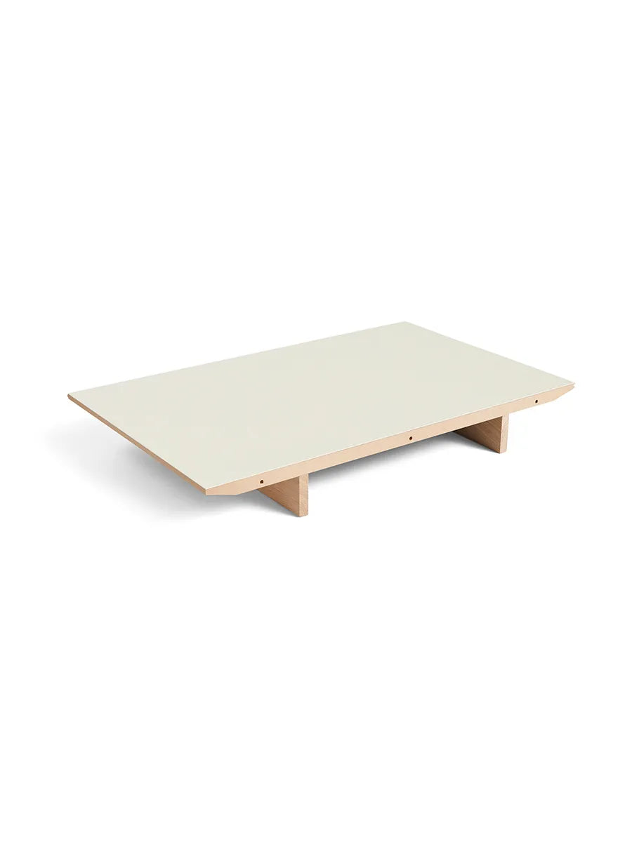CPH30 Tillægsplade fra Hay - Off white linoleum / Lakeret eg / L: 50 x B: 80 cm - Jacobsen Plus