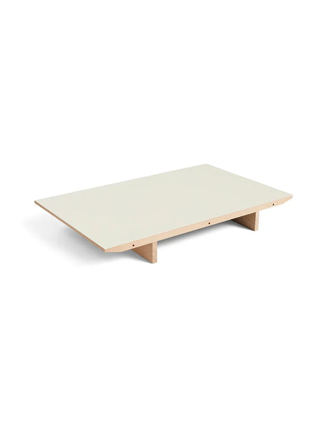 CPH30 Tillægsplade fra Hay - Off white linoleum / Lakeret eg / L: 50 x B: 80 cm - Jacobsen Plus