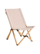 Outdoor Market Folding Chair fra Hay - Beige with red stripe - Jacobsen Plus