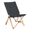 Black with beige stripe