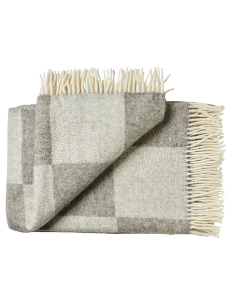 Ærø Plaid, soft nordic grey fra Silkeborg Uldspinderi - 1 - Jacobsen Plus