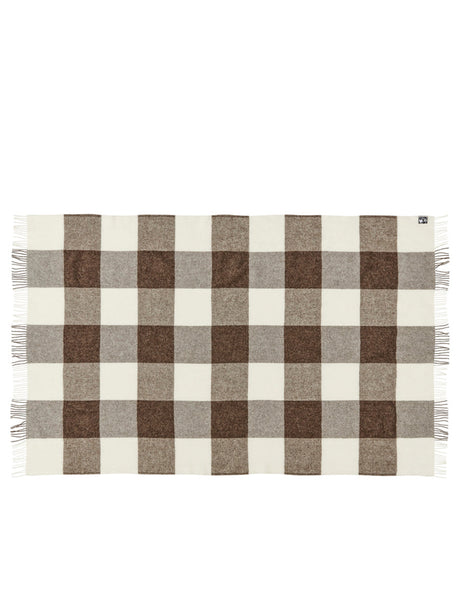 Ærø Plaid, dark brown fra Silkeborg Uldspinderi - 2 - Jacobsen Plus