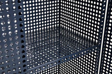 Perforated Cabinet Floor, Large fra Hay - Steel blue - Jacobsen Plus