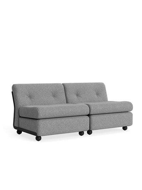 Amanta Modulsofa, 2-personers fra Hay - Hallingdal 126 / Anthracite shell - Jacobsen Plus
