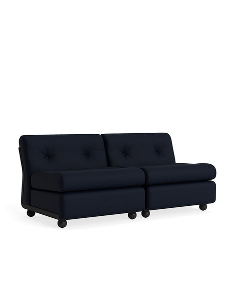 Amanta Modulsofa, 2-personers fra Hay - Maglia Blue Black / Anthracite shell - Jacobsen Plus