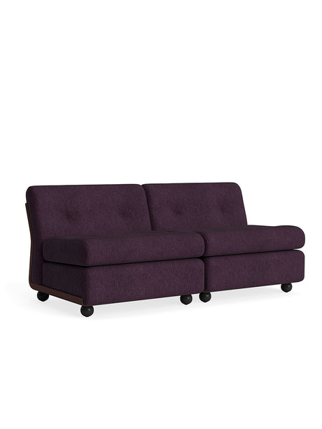 Amanta Modulsofa, 2-personers fra Hay - Turf Burgundy / Burgundy Red shell - Jacobsen Plus