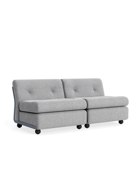 Amanta Modulsofa, 2-personers fra Hay - Hallingdal 130 / Frost Blue shell - Jacobsen Plus