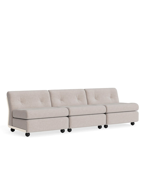 Amanta Modulsofa, 3-personers fra Hay - Overlap 05 / Cream Beige shell - Jacobsen Plus