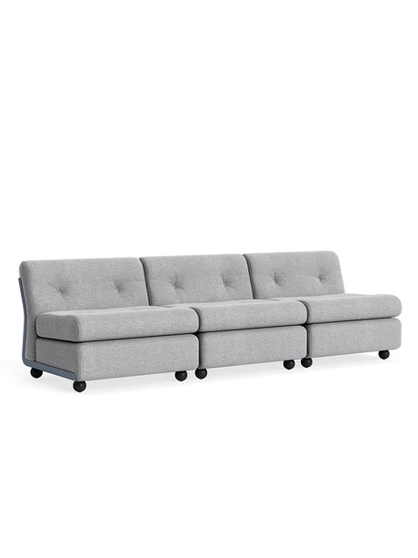 Amanta Modulsofa, 3-personers fra Hay - Hallingdal 130 / Frost Blue shell - Jacobsen Plus