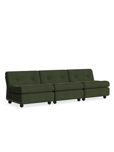 Amanta Modulsofa, 3-personers fra Hay - Turf Dark Green / Bottle Green shell - Jacobsen Plus