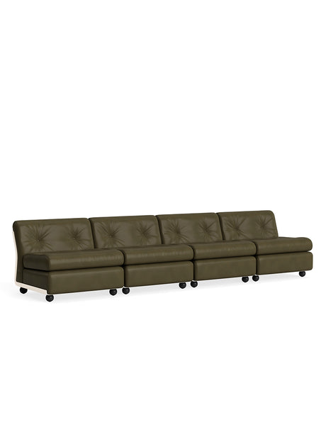 Amanta Modulsofa, 4-personers fra Hay - Sense Forest / Cream Beige shell - Jacobsen Plus