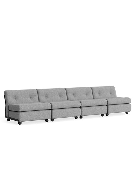 Amanta Modulsofa, 4-personers fra Hay - Hallingdal 126 / Anthracite shell - Jacobsen Plus