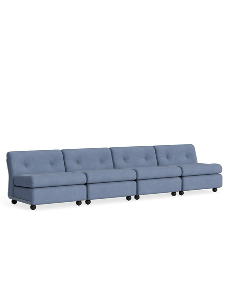 Amanta Modulsofa, 4-personers fra Hay - Osumi 30 / Frost Blue shell - Jacobsen Plus