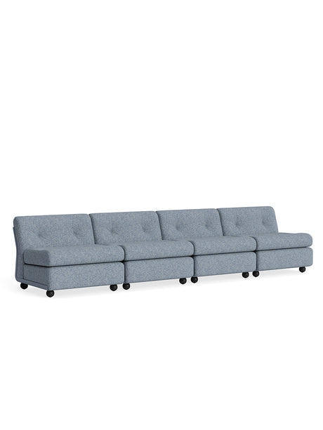 Amanta Modulsofa, 4-personers fra Hay - Vanir 733 / Frost Blue shell - Jacobsen Plus