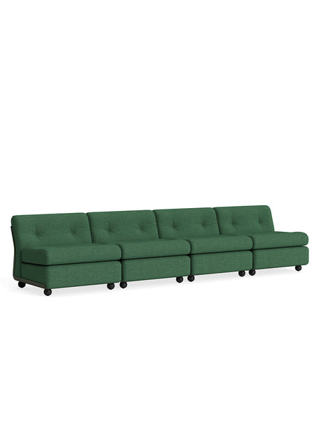 Amanta Modulsofa, 4-personers fra Hay - Mode 040 / Bottle Green shell - Jacobsen Plus