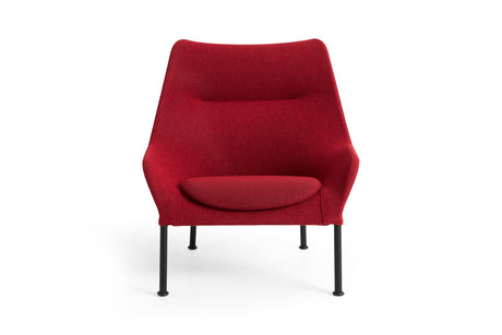 O2 Lounge Chair fra Hay - Red / Black - Jacobsen Plus