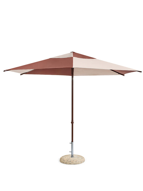 Terrazza Parasol, Hexagon fra HAY - Off-white and burgundy - Jacobsen Plus
