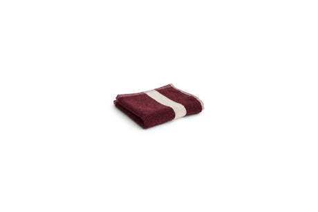 Stripe vaskeklud fra HAY - Burgundy - Jacobsen Plus