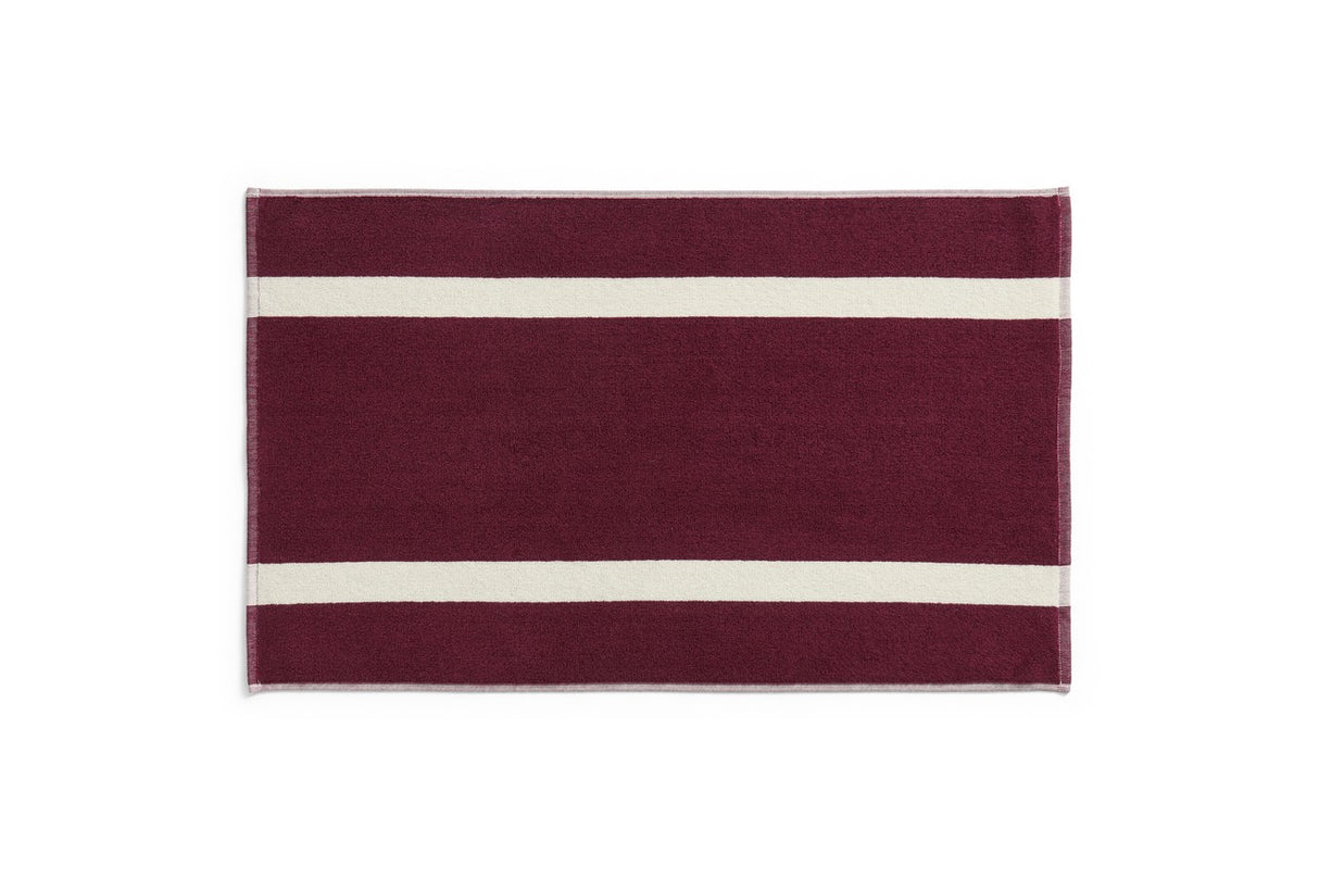 Stripe bademåtte fra HAY - Burgundy - Jacobsen Plus
