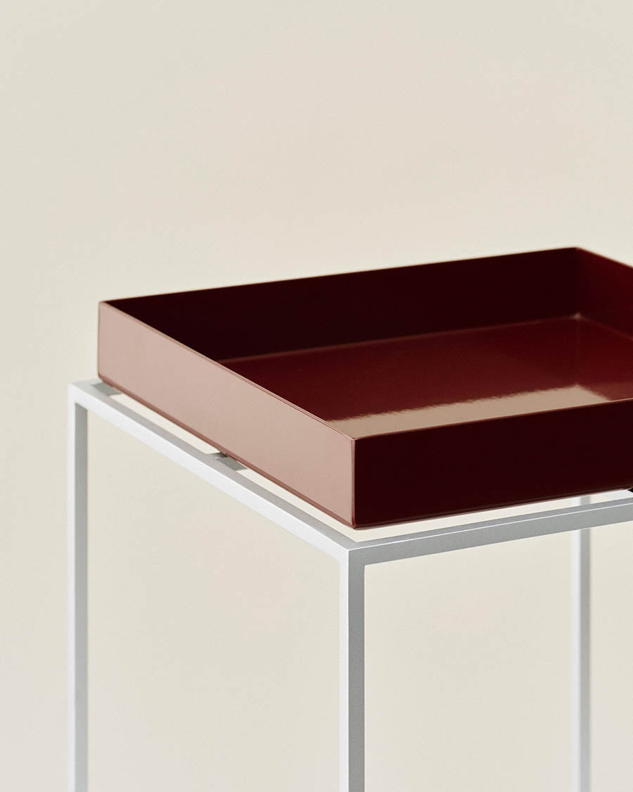 Tray Table Small High 30x30, silikonebelagt stålbase fra Hay - 2 - Jacobsen Plus