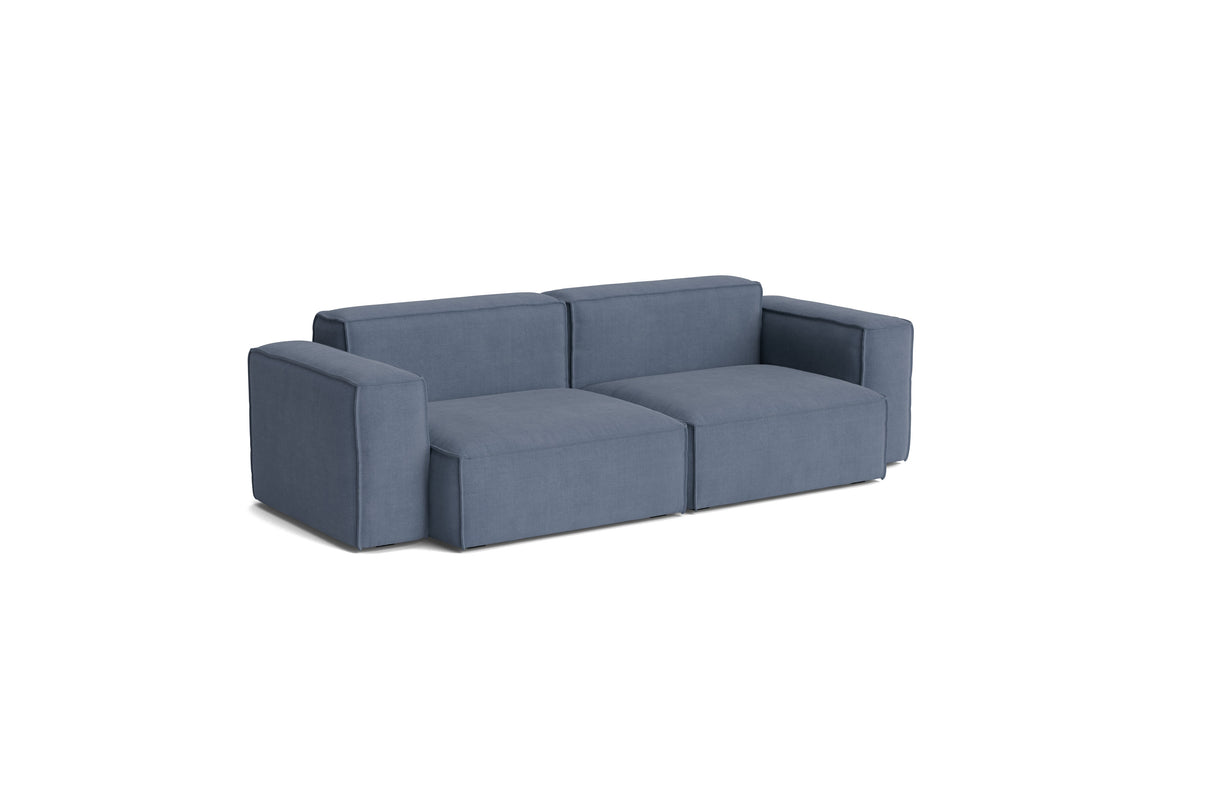 HAY Mags Soft Low Armrest 2,5 pers. sofa med aftageligt betræk, kombination 1 - Linara - 198 - Jacobsen Plus