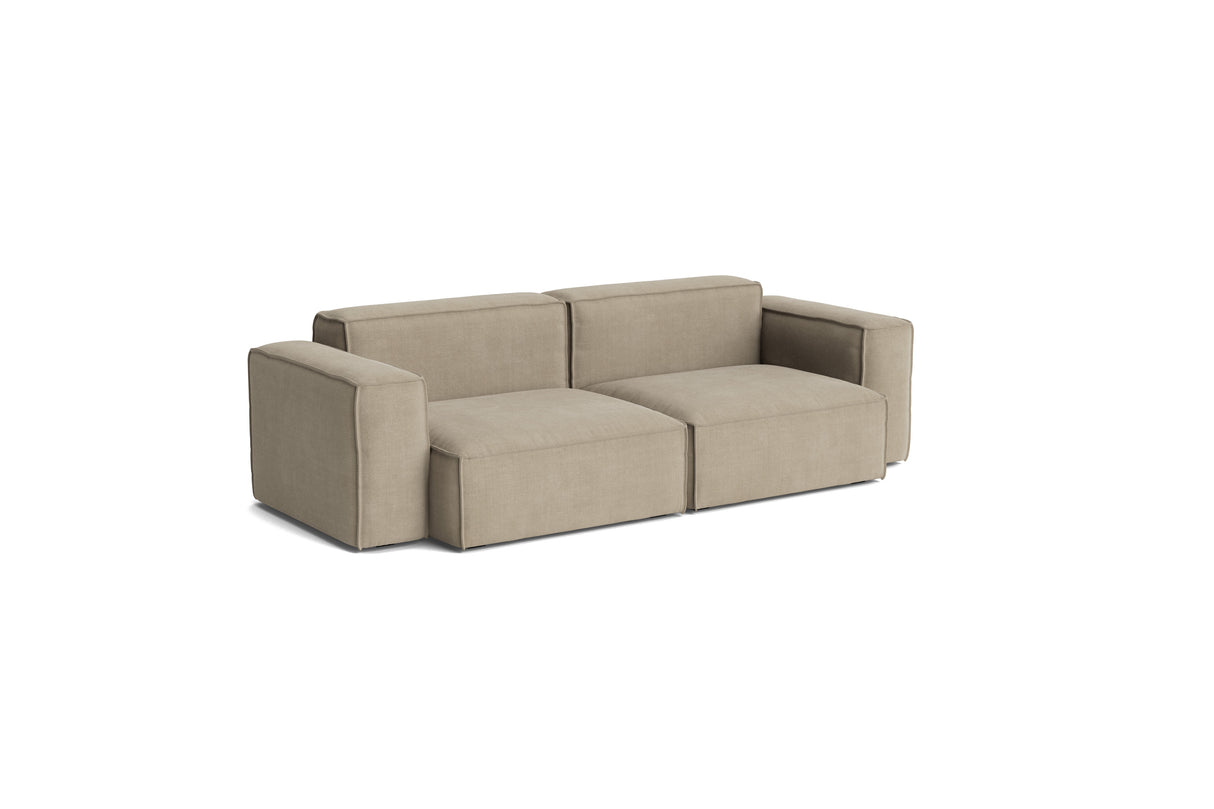 HAY Mags Soft Low Armrest 2,5 pers. sofa med aftageligt betræk, kombination 1 - Linara - 216 - Jacobsen Plus