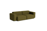 HAY Mags Soft Low Armrest 2,5 pers. sofa med aftageligt betræk, kombination 1 - Steelcut - 985 - Jacobsen Plus