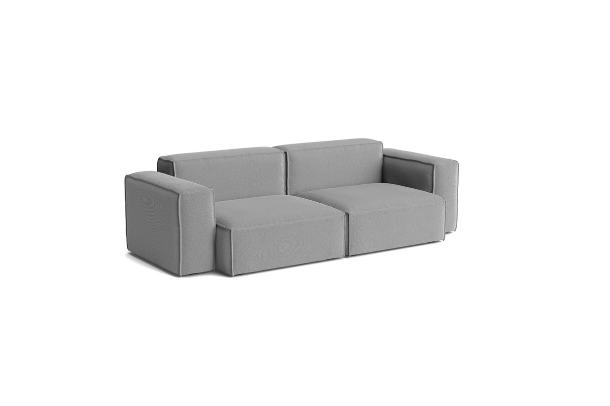 HAY Mags Soft Low Armrest 2,5 pers. sofa med aftageligt betræk, kombination 1 - Steelcut Trio - 124 - Jacobsen Plus
