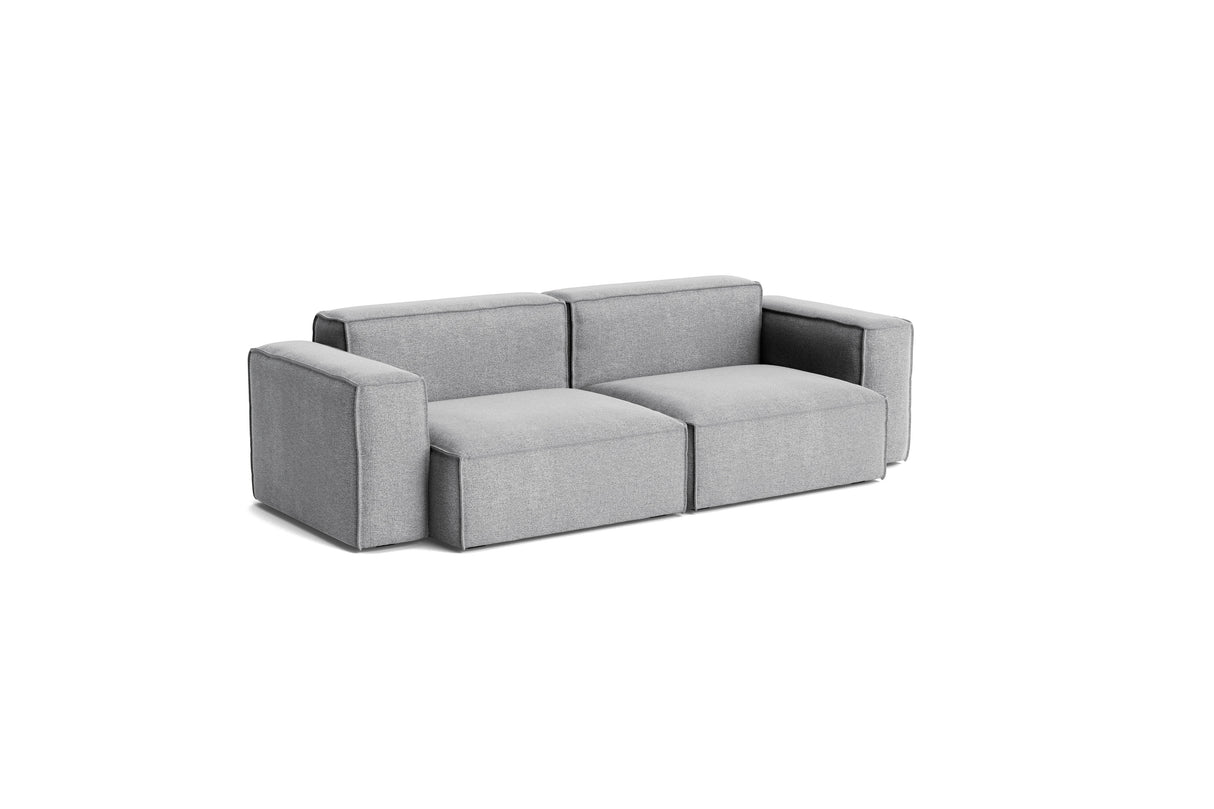 HAY Mags Soft Low Armrest 2,5 pers. sofa med aftageligt betræk, kombination 1 - Hallingdal - 130 - Jacobsen Plus
