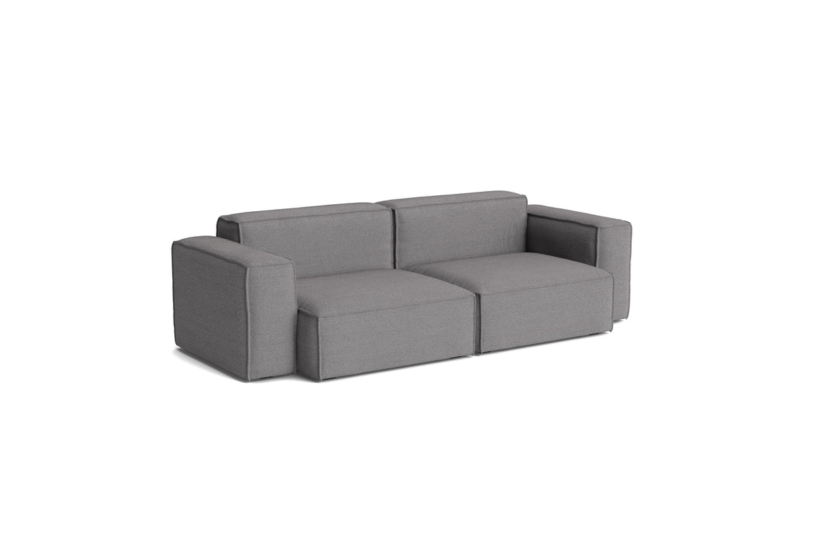 HAY Mags Soft Low Armrest 2,5 pers. sofa med aftageligt betræk, kombination 1 - Hallingdal - 166 - Jacobsen Plus