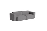 HAY Mags Soft Low Armrest 2,5 pers. sofa med aftageligt betræk, kombination 1 - Hallingdal - 166 - Jacobsen Plus