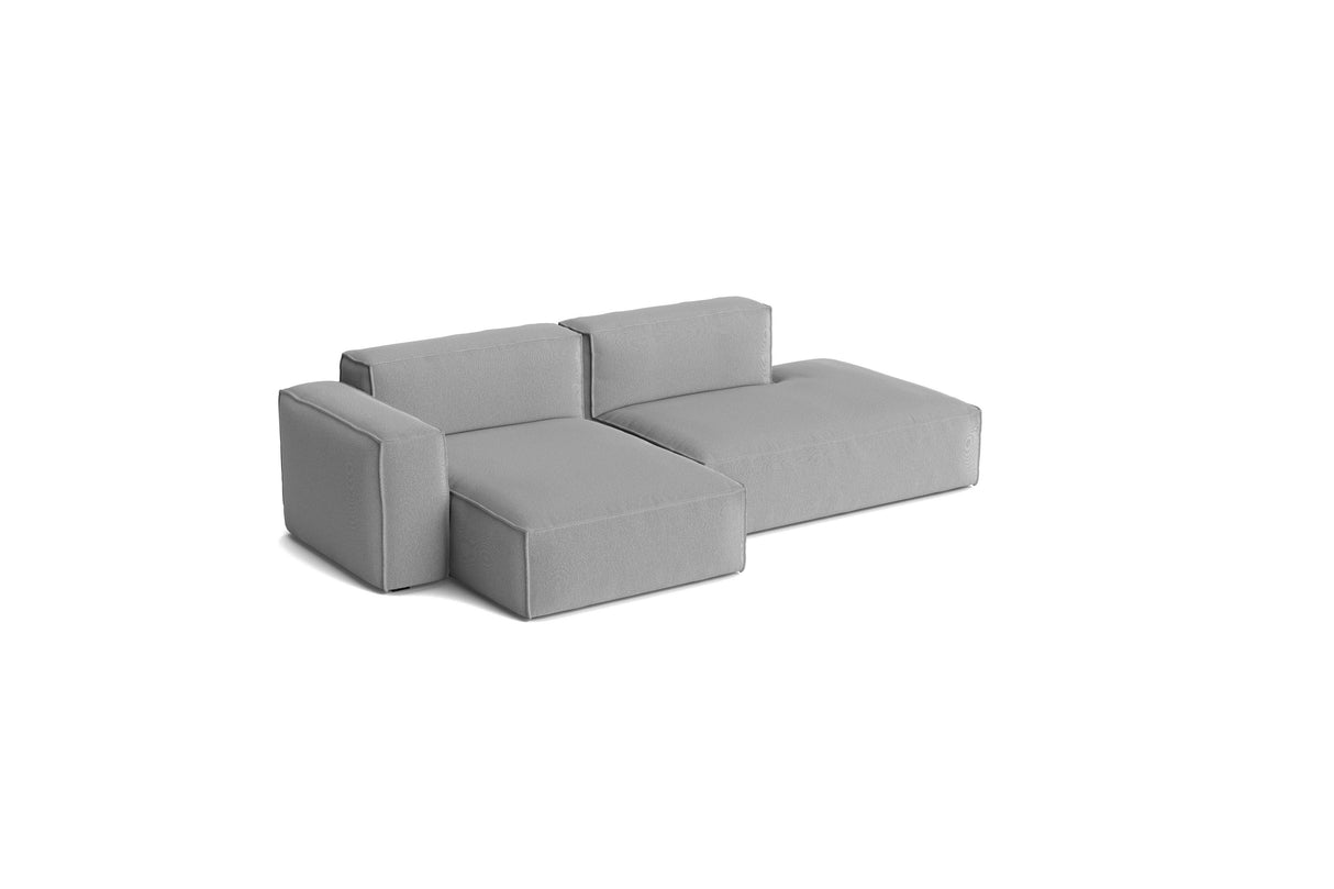 HAY Mags Soft Low armrest 2,5 pers. sofa med aftageligt betræk, kombination 3 venstre - Steelcut Trio - 124 - Jacobsen Plus
