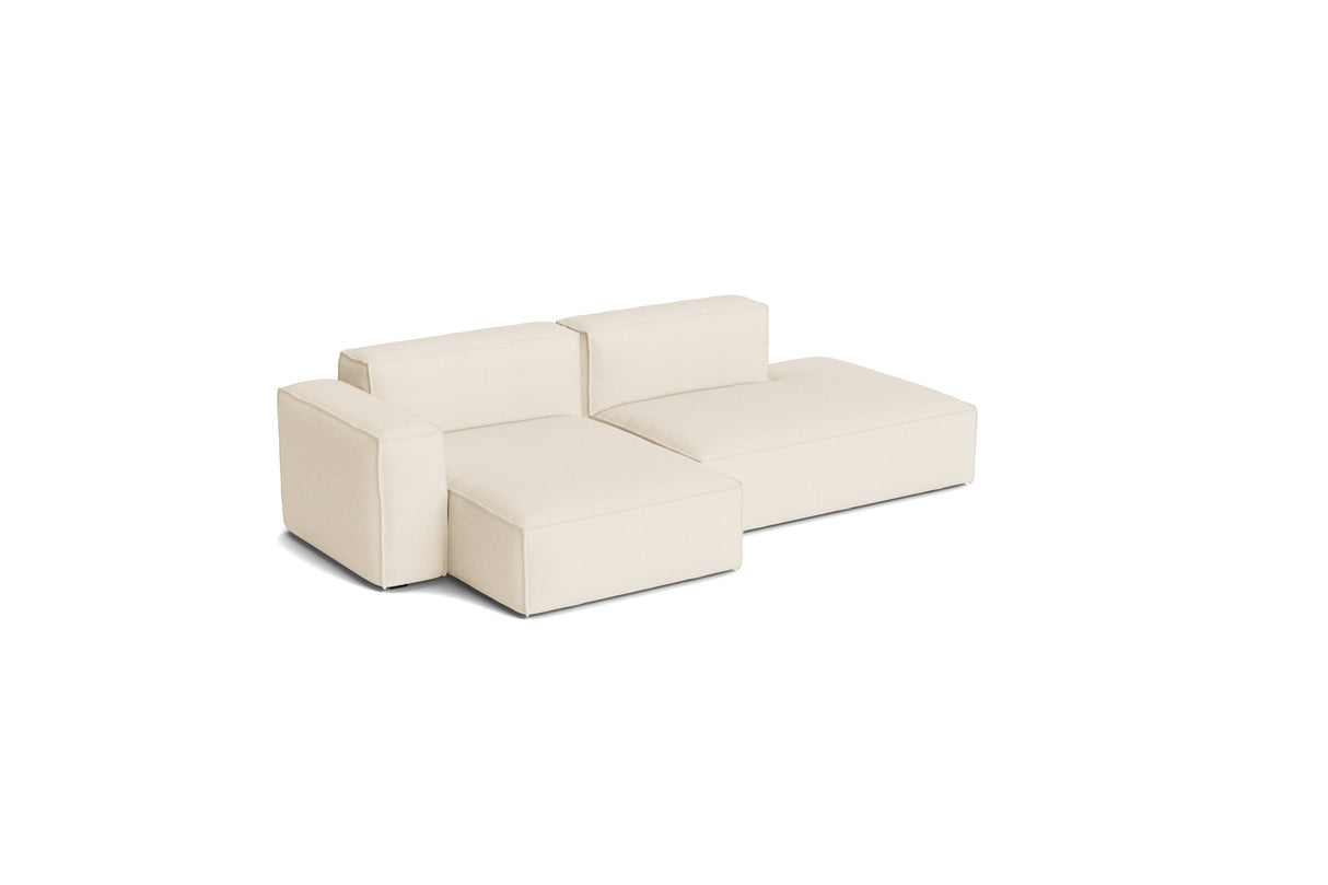 HAY Mags Soft Low armrest 2,5 pers. sofa med aftageligt betræk, kombination 3 venstre - Turf - Cream - Jacobsen Plus