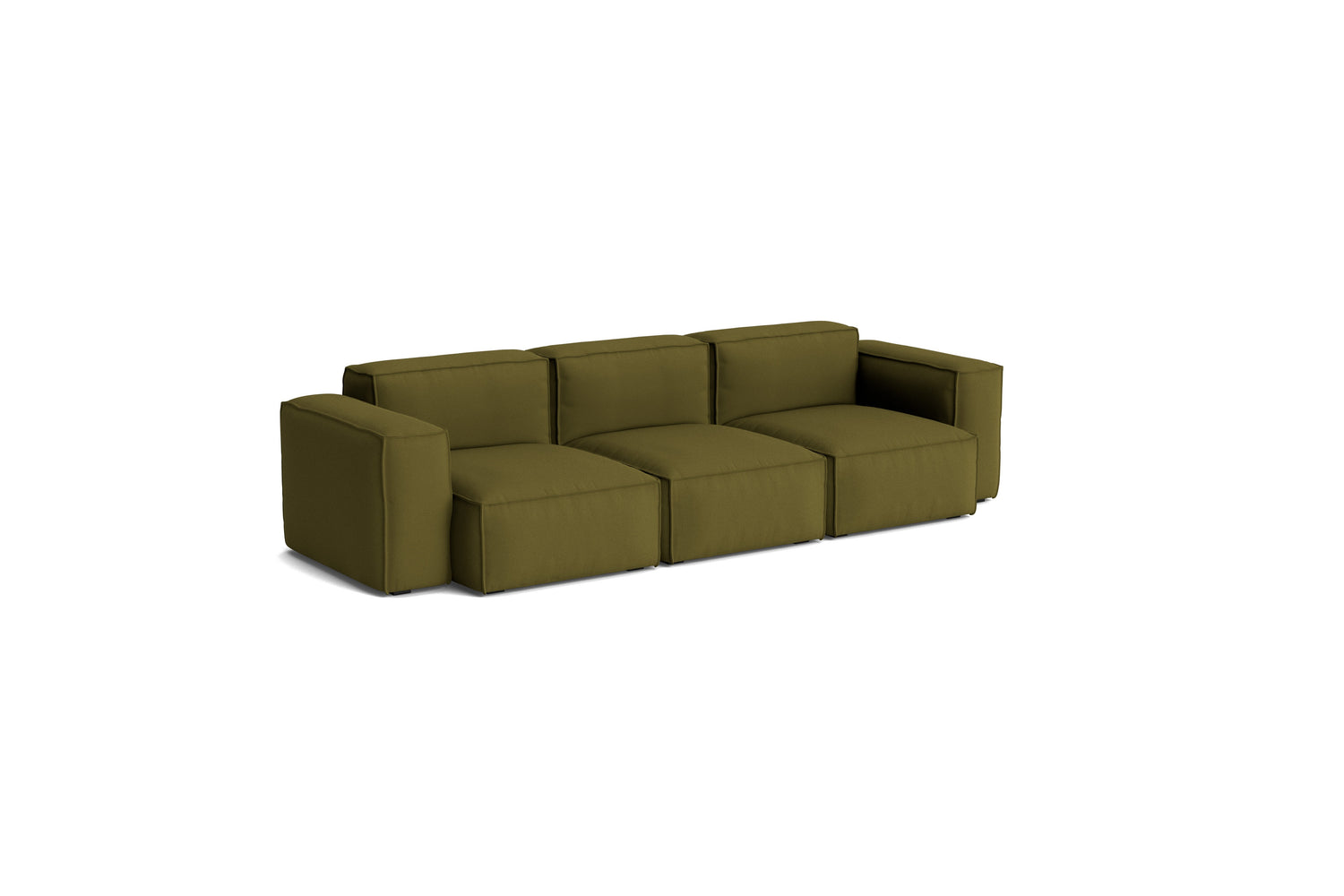 HAY Mags Soft Low armrest 3 pers. sofa med aftageligt betræk, kombination 1