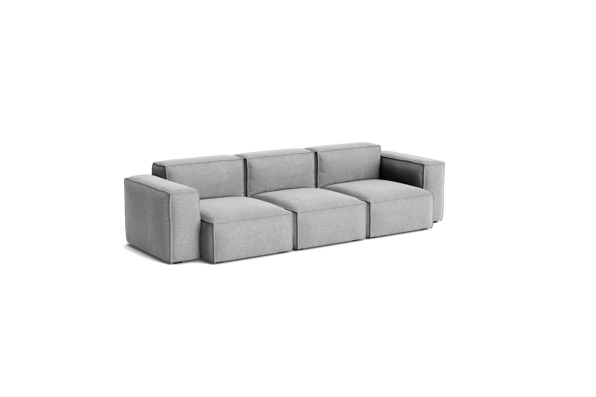 HAY Mags Soft Low armrest 3 pers. sofa med aftageligt betræk, kombination 1 - Hallingdal - 130 - Jacobsen Plus