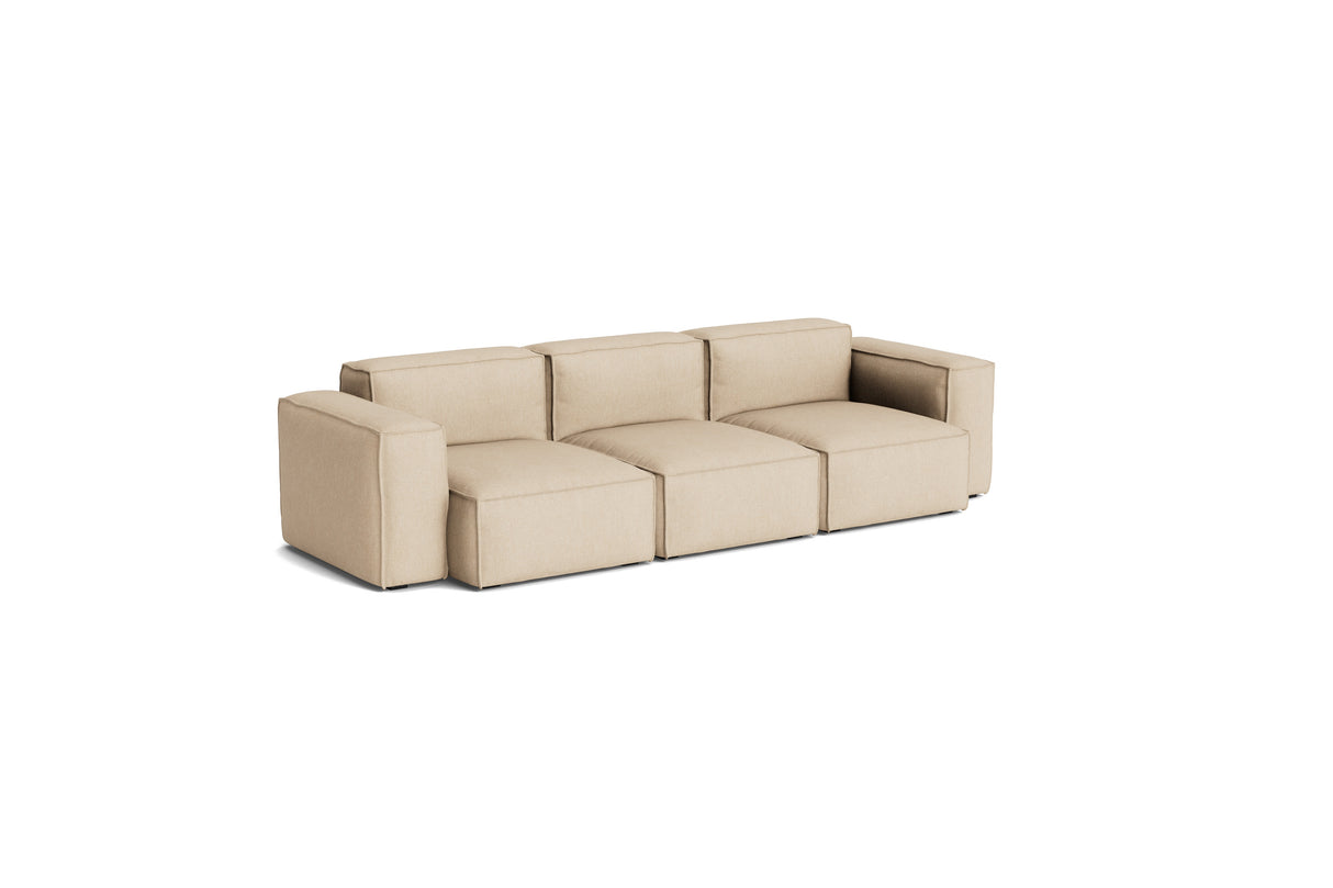 HAY Mags Soft Low armrest 3 pers. sofa med aftageligt betræk, kombination 1 - Metaphor - 035 - Jacobsen Plus