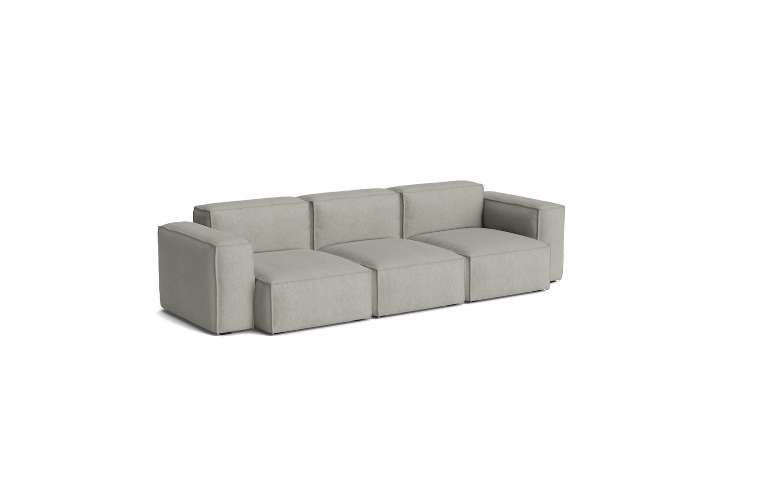 HAY Mags Soft Low armrest 3 pers. sofa med aftageligt betræk, kombination 1