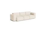 HAY Mags Soft Low armrest 3 pers. sofa med aftageligt betræk, kombination 1 - Turf - Cream - Jacobsen Plus