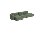 HAY Mags Soft Low armrest 3 pers. sofa med aftageligt betræk, kombination 4 venstre - Linara - 100 - Jacobsen Plus