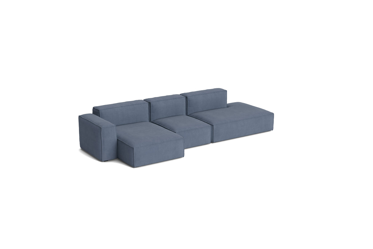 HAY Mags Soft Low armrest 3 pers. sofa med aftageligt betræk, kombination 4 venstre - Linara - 198 - Jacobsen Plus