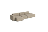 HAY Mags Soft Low armrest 3 pers. sofa med aftageligt betræk, kombination 4 venstre - Linara - 216 - Jacobsen Plus