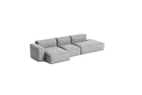 HAY Mags Soft Low armrest 3 pers. sofa med aftageligt betræk, kombination 4 venstre - Hallingdal - 130 - Jacobsen Plus