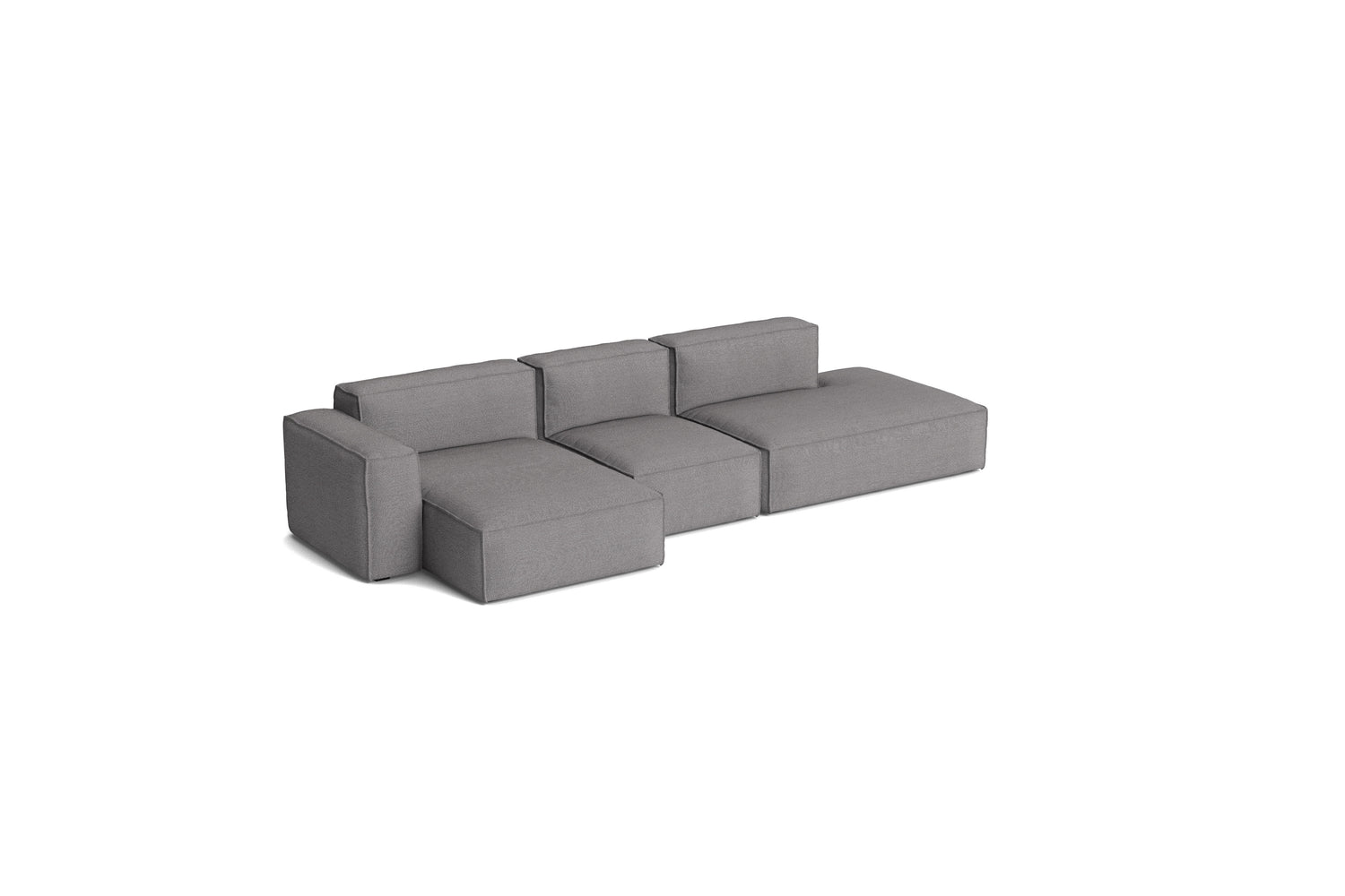 HAY Mags Soft Low armrest 3 pers. sofa med aftageligt betræk, kombination 4 venstre