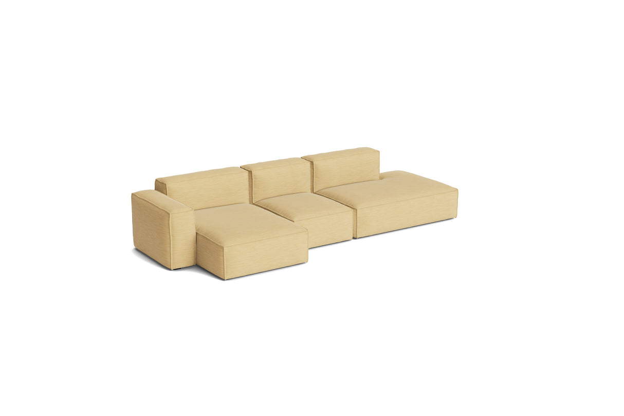 HAY Mags Soft Low armrest 3 pers. sofa med aftageligt betræk, kombination 4 venstre - Yuma - 833 - Jacobsen Plus
